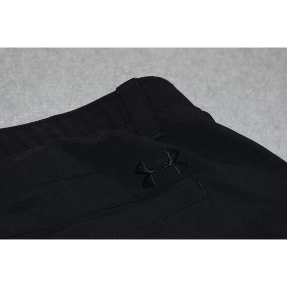 Under Armour Golf Pants Mens Size 38 x 32 Performance Polyester Black FLAT - Picture 6 of 9